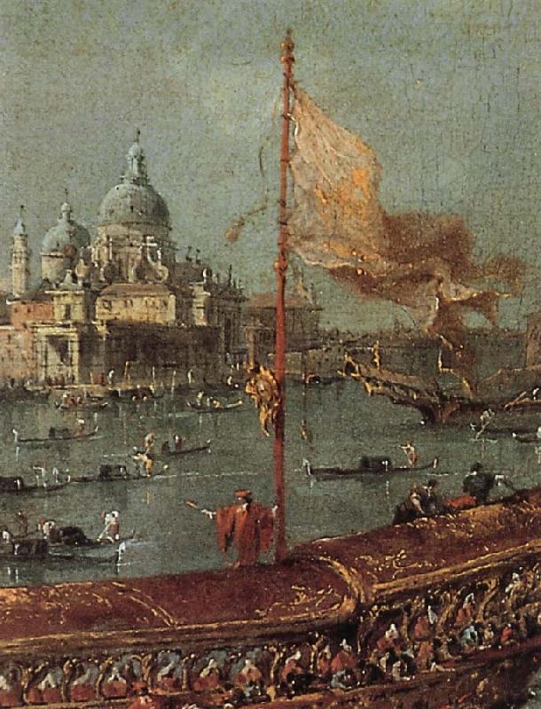 Francesco Guardi Details of The Departure of the Doge on Ascension Day oil painting image
